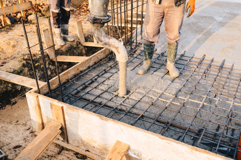 Pouring Concrete Foundation
